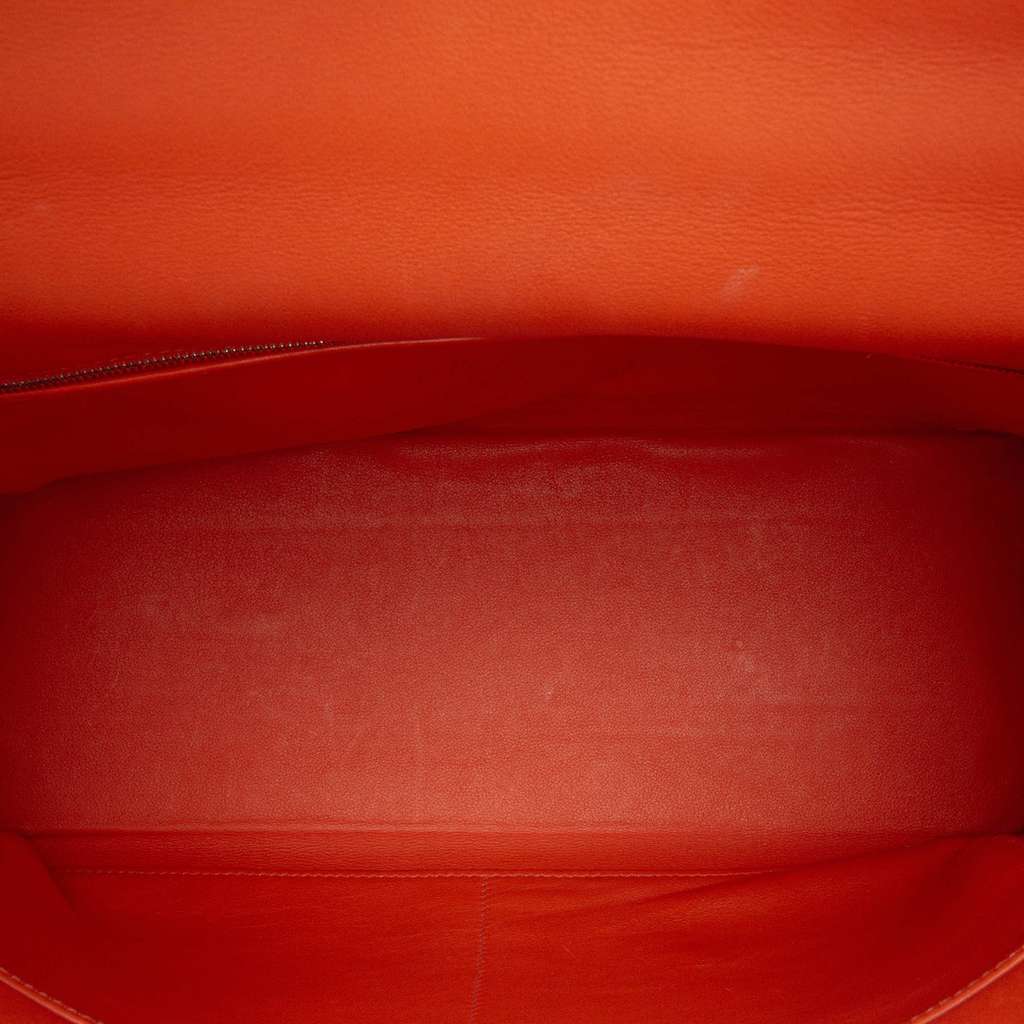 Hermès Swift Kelly II Retourne 35 Orange Leather Good condition - Model View