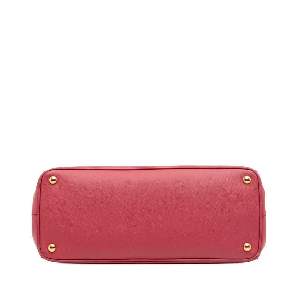 Prada Large Saffiano Lux Galleria Double Zip Tote Pink Leather Very good - Inside View