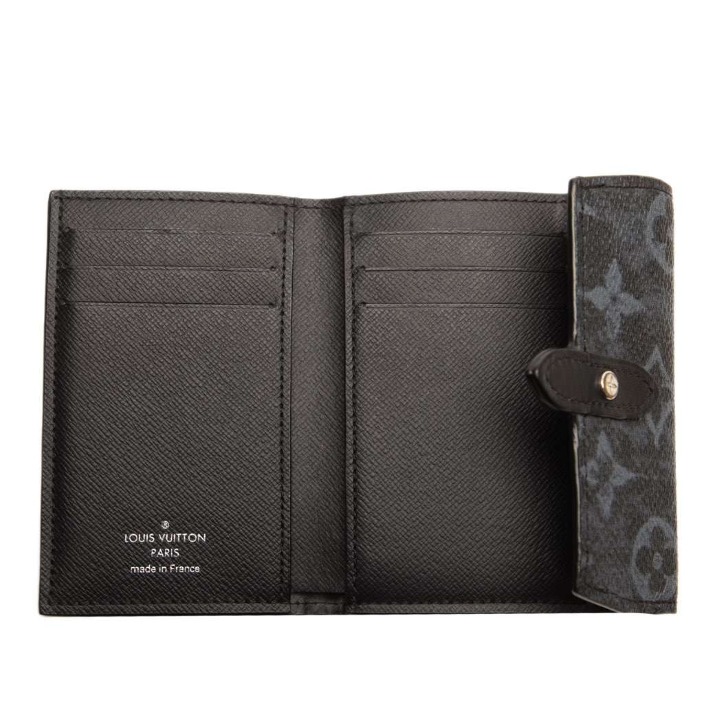 Louis Vuitton Monogram Pastel Cross Card Holder Black Canvas Very good condition - Model View