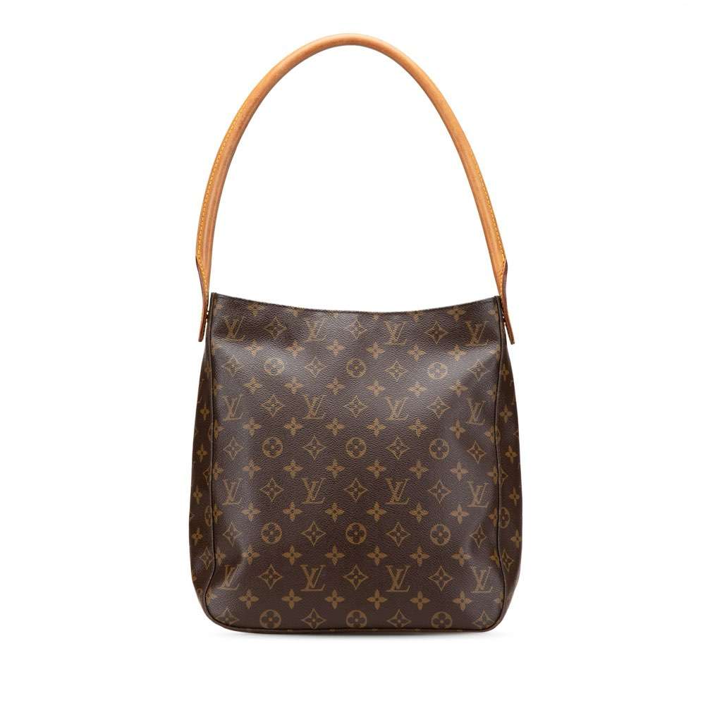 Louis Vuitton Monogram Looping GM Brown Canvas Good - Front View