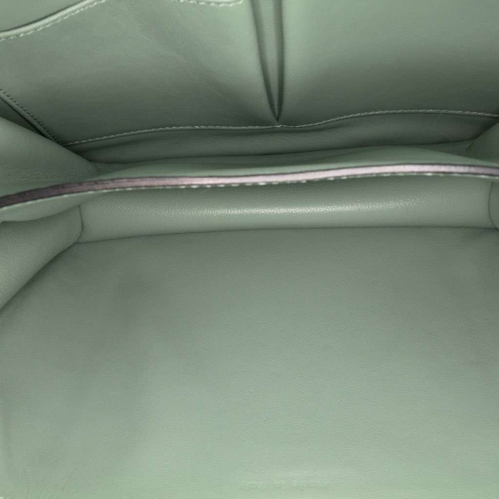 Celine Medium Calfskin Classic Box Green Leather Good - Model View