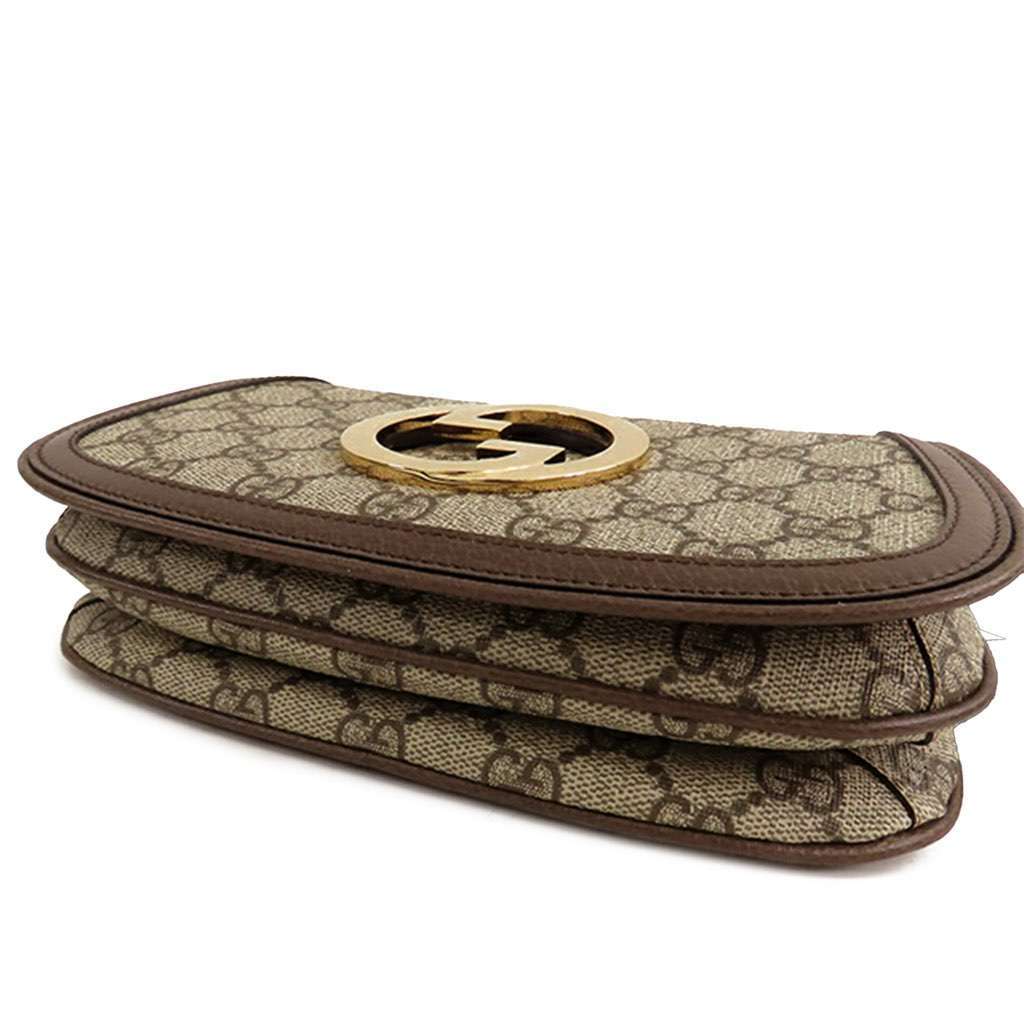 Gucci GG Supreme Blondie Belt Bag Brown Canvas Good condition - Inside View