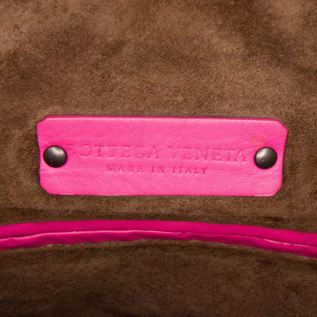 Bottega Veneta Nappa Intrecciato Boston Bag Pink Leather Good - Box View