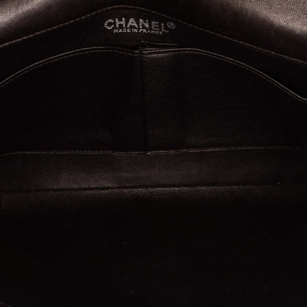 Chanel Quilted Lambskin Chocolate Bar Shoulder Bag Black Leather Good - Model View