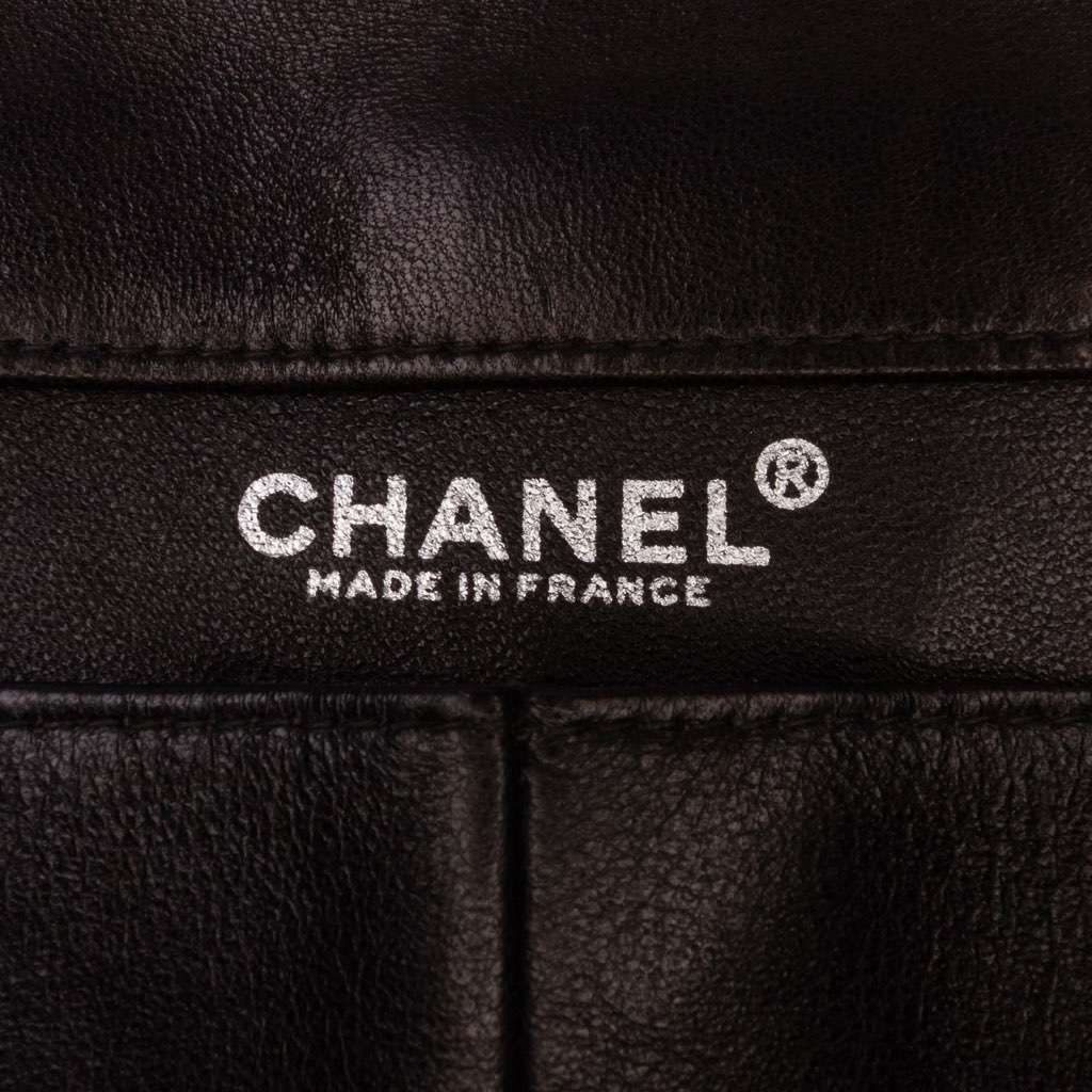 Chanel Quilted Lambskin Chocolate Bar Shoulder Bag Black Leather Good - Box View