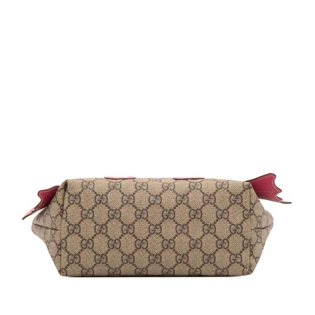 Gucci Kids GG Supreme Bat Handbag Brown Canvas Good condition - Inside View