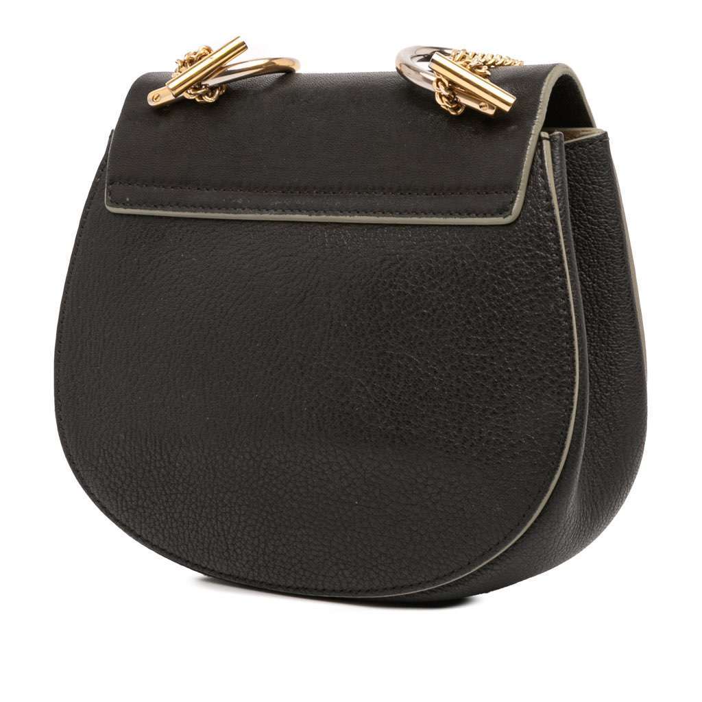 Chloé Mini Leather Drew Crossbody Black Leather Good condition - Back View