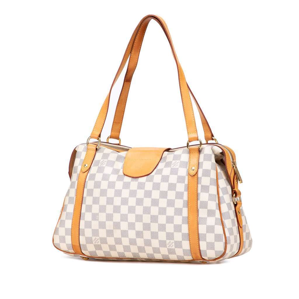 Louis Vuitton Damier Azur Stresa PM White Canvas Good - Back View