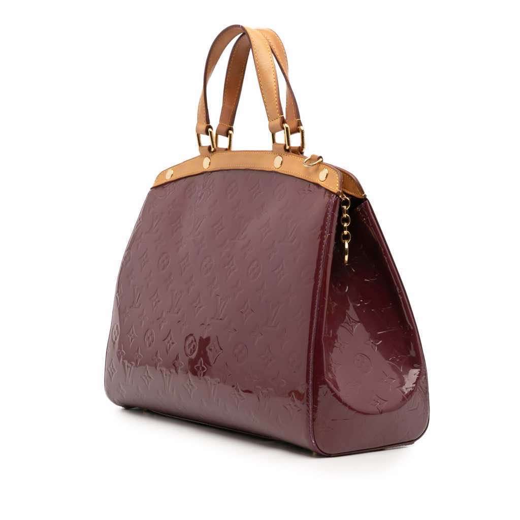 Louis Vuitton Monogram Vernis Brea GM Red Leather Good - Back View