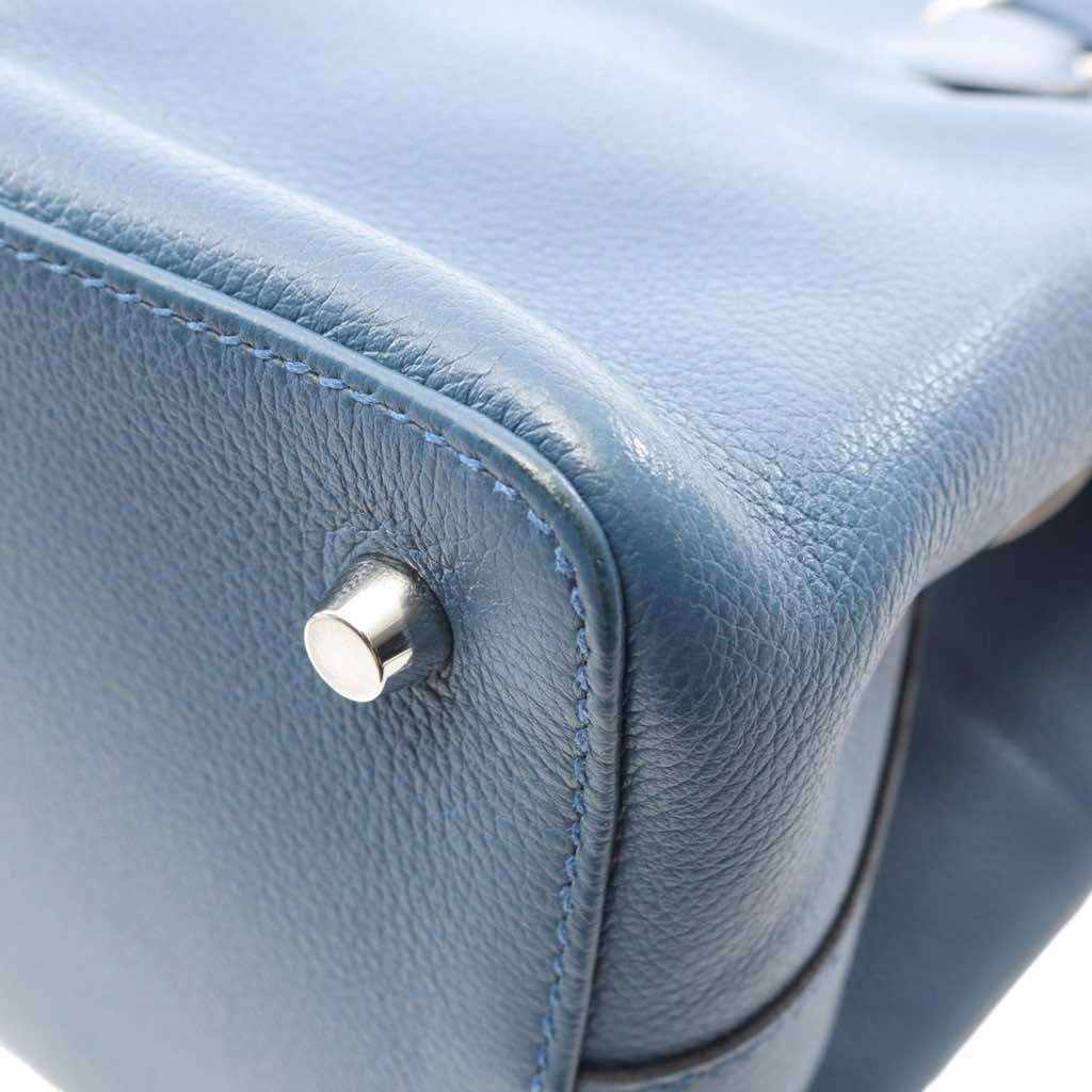 Hermès Evercolor Verso Toolbox 26 Blue Leather Good condition - Box View