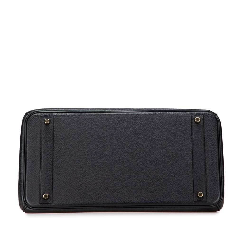 Hermès Clemence Birkin Retourne 40 Black Leather Good condition - Inside View