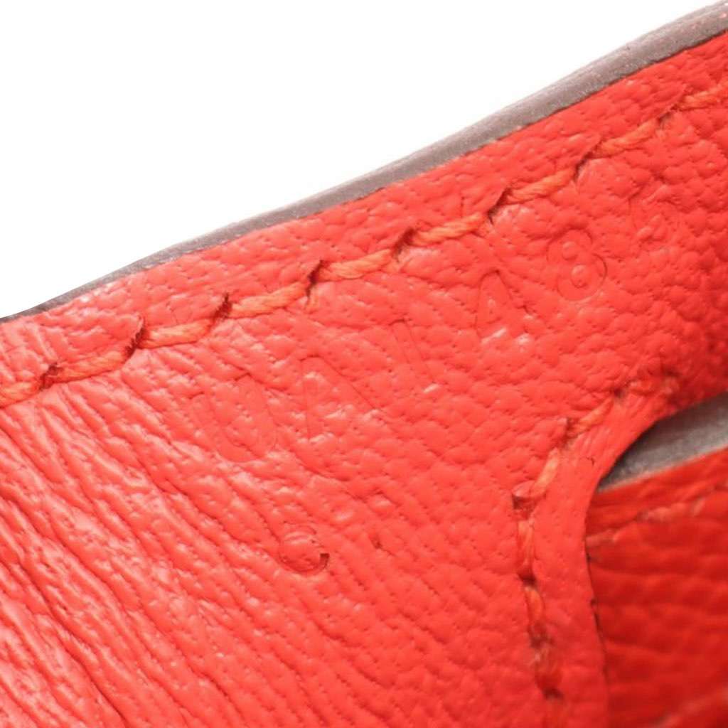 Hermès Epsom Kelly II Sellier 28 Orange Leather Good condition - Box View