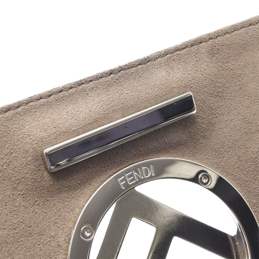 Fendi Smooth Leather Kan I F Satchel Black Leather Good condition - Box View