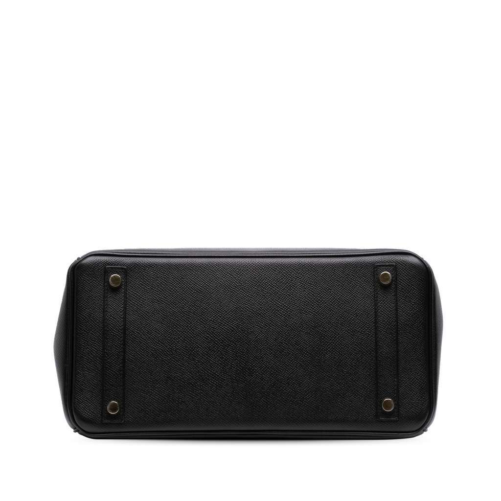 Hermès Epsom Birkin Retourne 30 Black Leather Good condition - Inside View