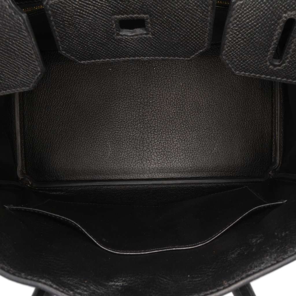 Hermès Epsom Birkin Retourne 30 Black Leather Good condition - Model View