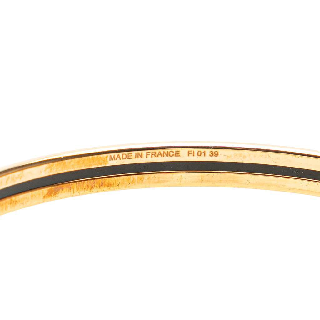Hermès Extra Narrow Enamel Uni Bangle 62 Pink Good condition - Box View