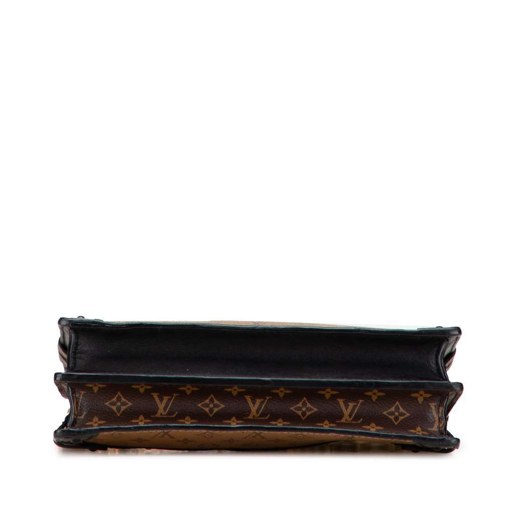 Louis Vuitton Monogram Reverse Trunk Clutch Brown Very good - Inside View