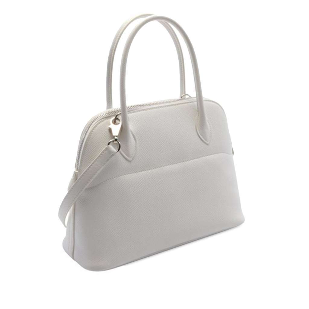 Hermès Epsom Bolide 27 White Leather Very good condition - Back View