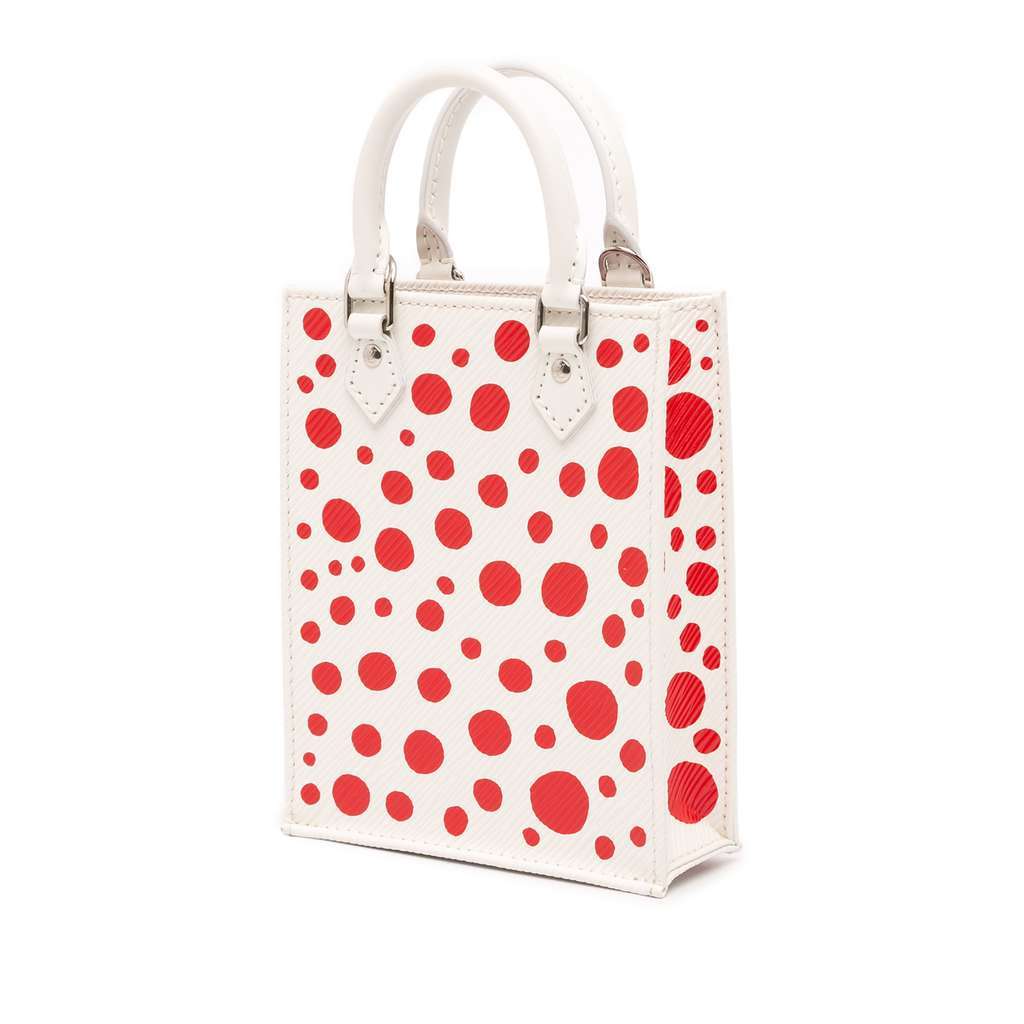 Louis Vuitton Yayoi Kusama Epi Petit Sac Plat White Leather Very good - Back View