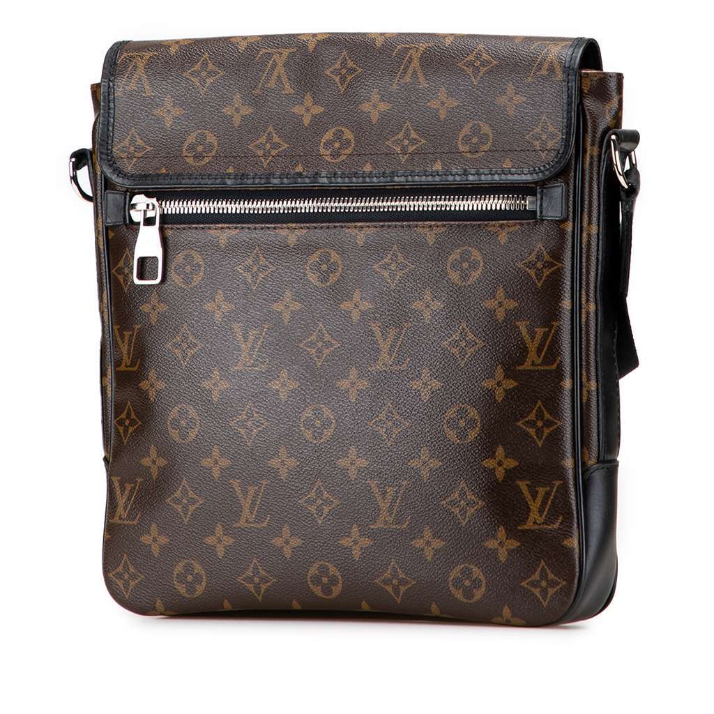 Louis Vuitton Monogram Macassar Bass MM Brown Canvas Good - Back View
