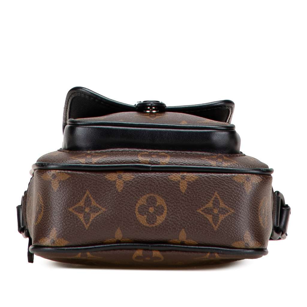Louis Vuitton Monogram Macassar Christopher Wearable Brown Good - Inside View