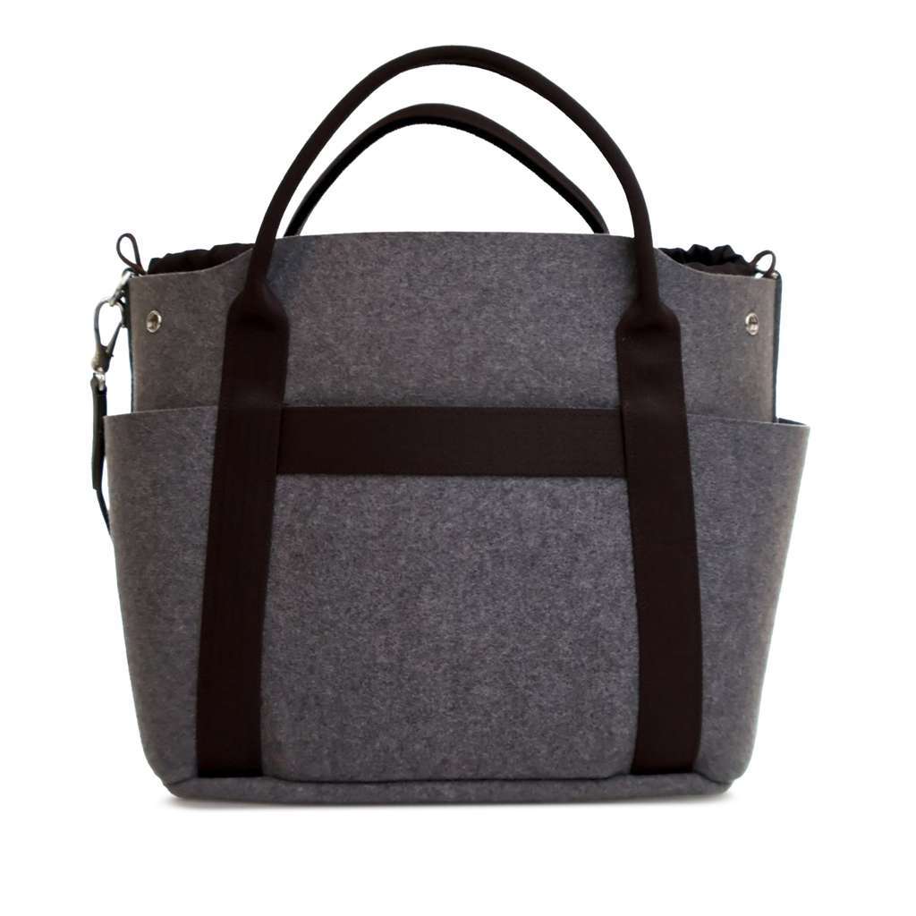 Hermès Feutre Sac de Pansage Groom Bag Grey Wool Good condition - Inside View