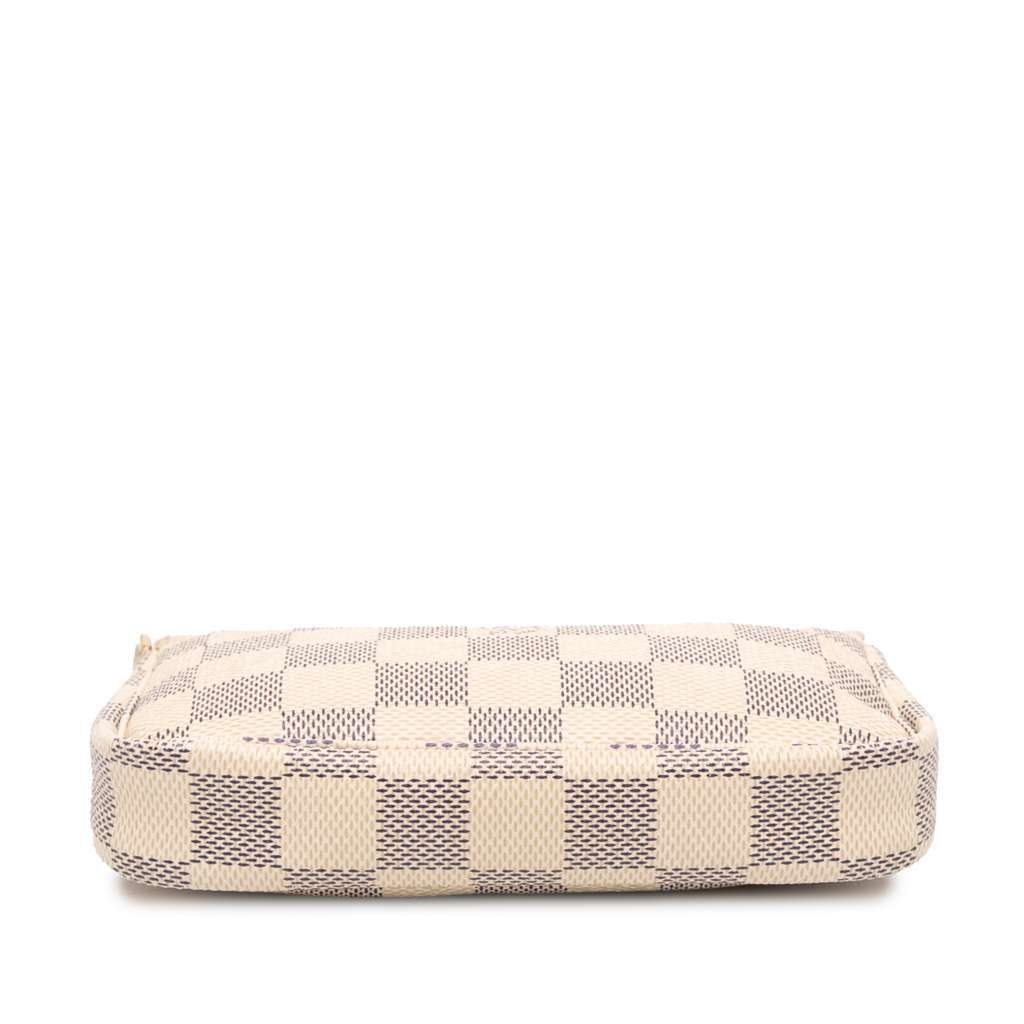 Louis Vuitton Damier Azur Mini Pochette Accessoires White Canvas Good condition - Inside View