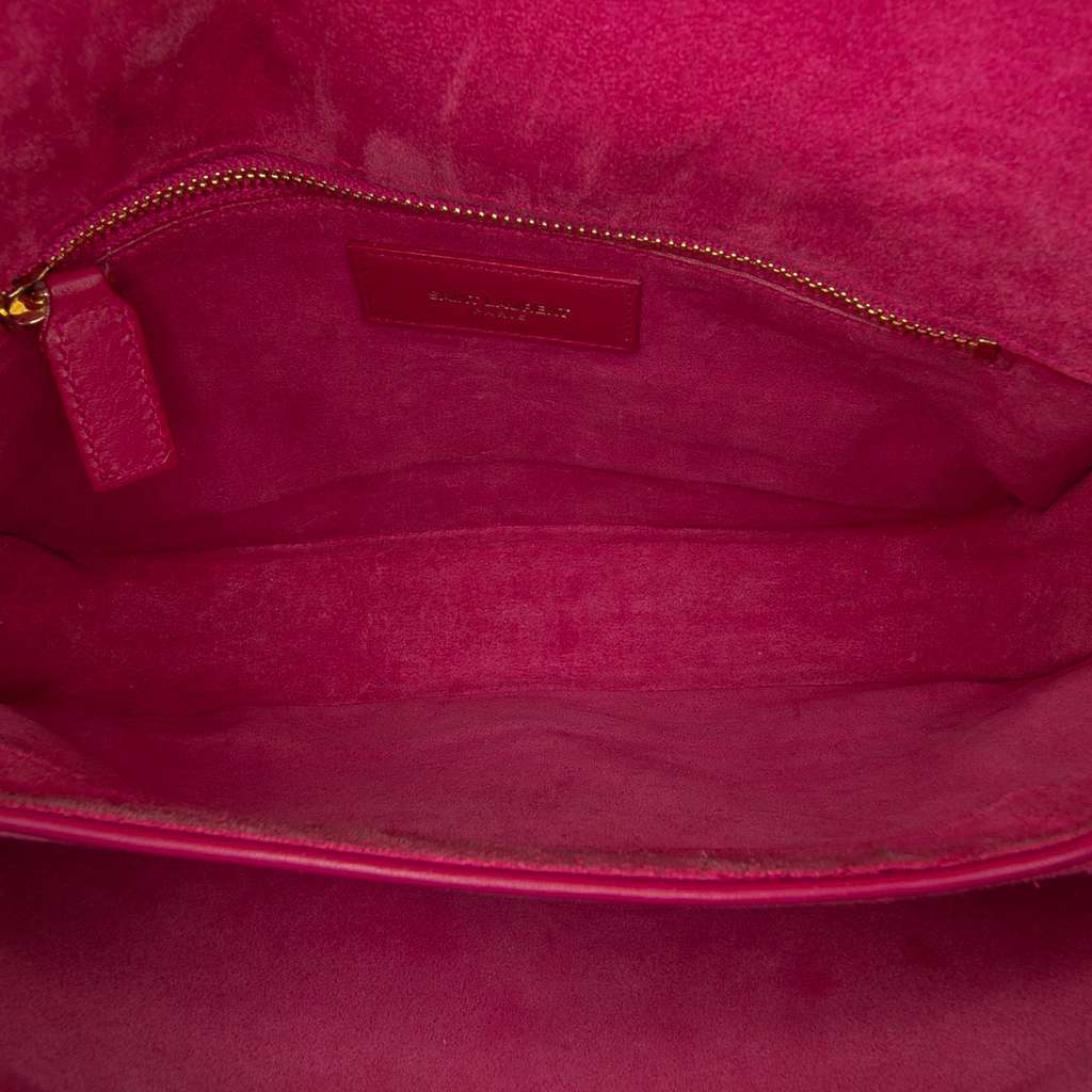 Saint Laurent Leather Chyc Y Ligne Crossbody Pink Leather Good - Model View