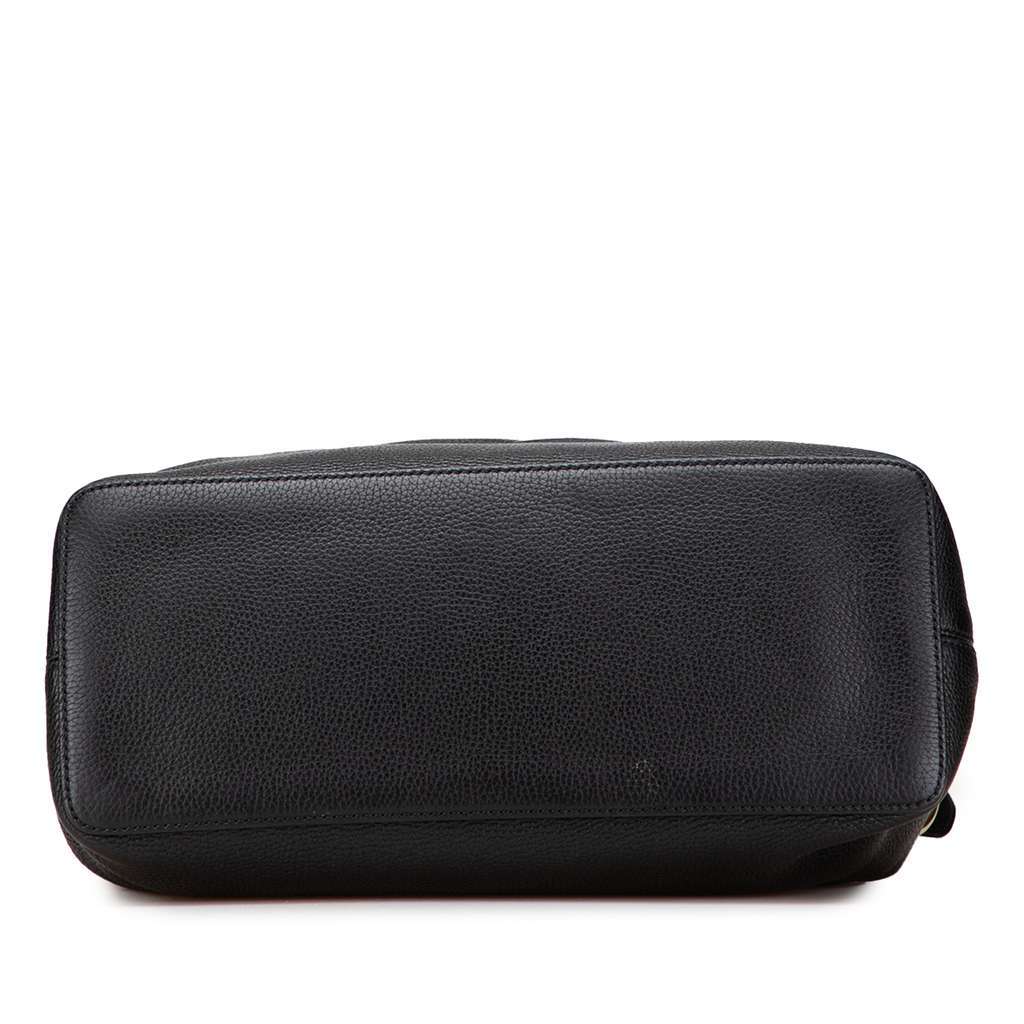 Gucci Large Pebbled Calfskin Soho Convertible Hobo Black Leather Good condition - Inside View