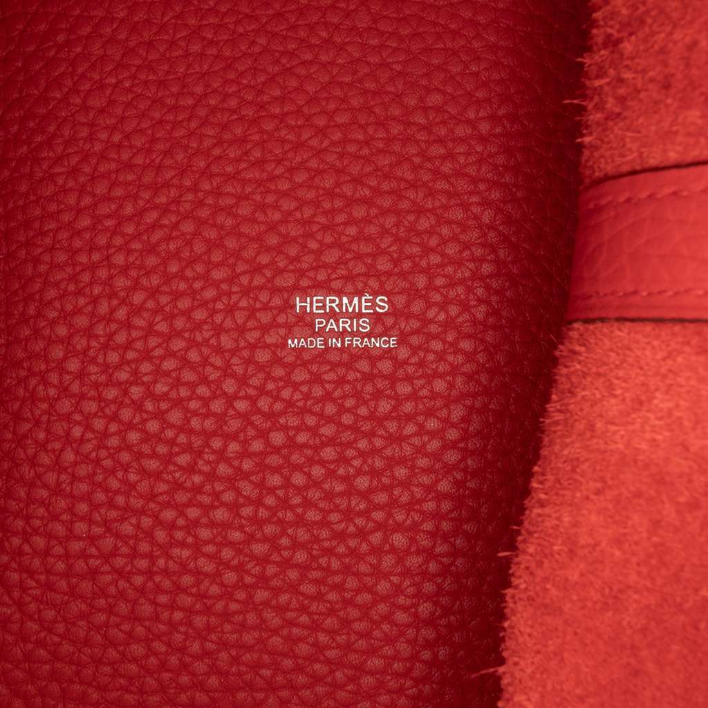 Hermès Clemence Picotin Lock 22 Red Leather Good condition - Box View