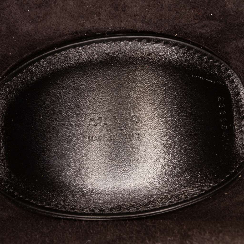 Alaïa Small Calfskin Khaima Bag Black Leather Good condition - Box View