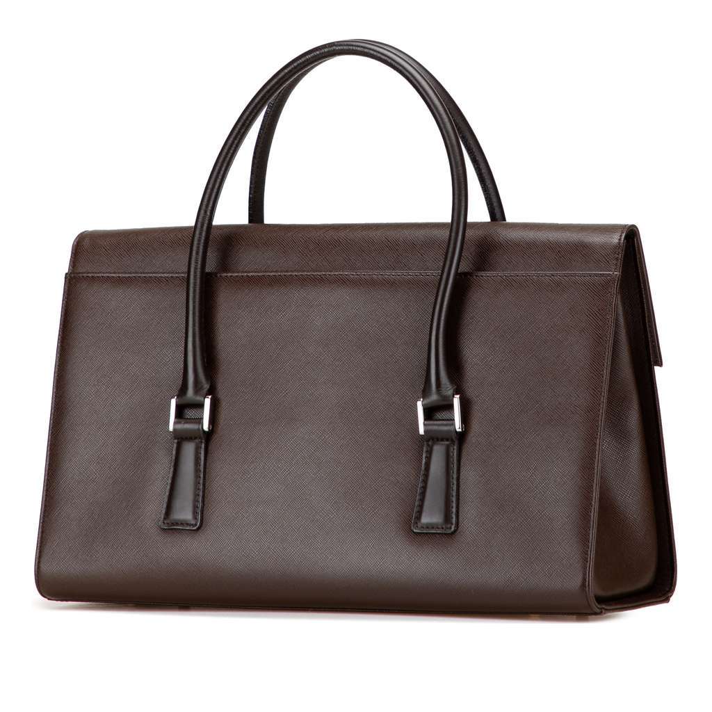 Burberry Leather Handbag Brown Leather Good condition - Back View
