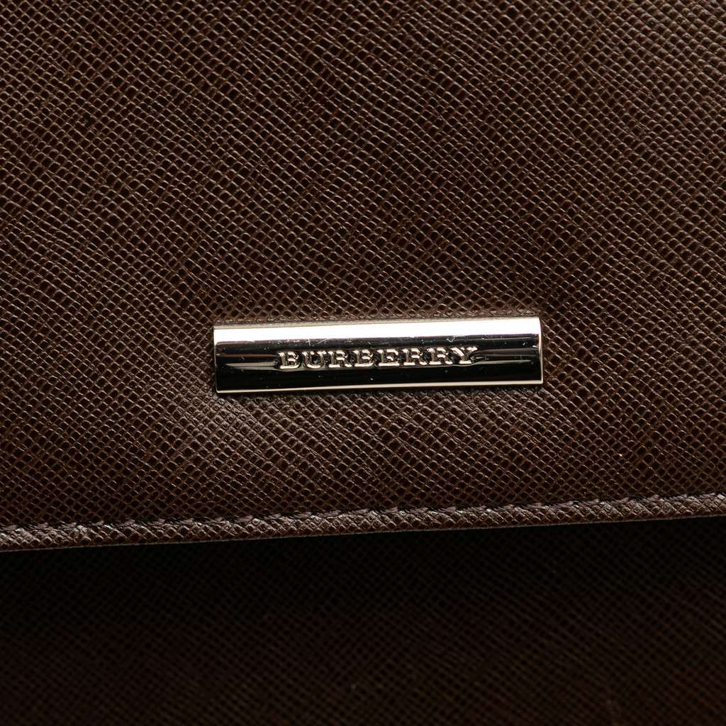 Burberry Leather Handbag Brown Leather Good condition - Box View