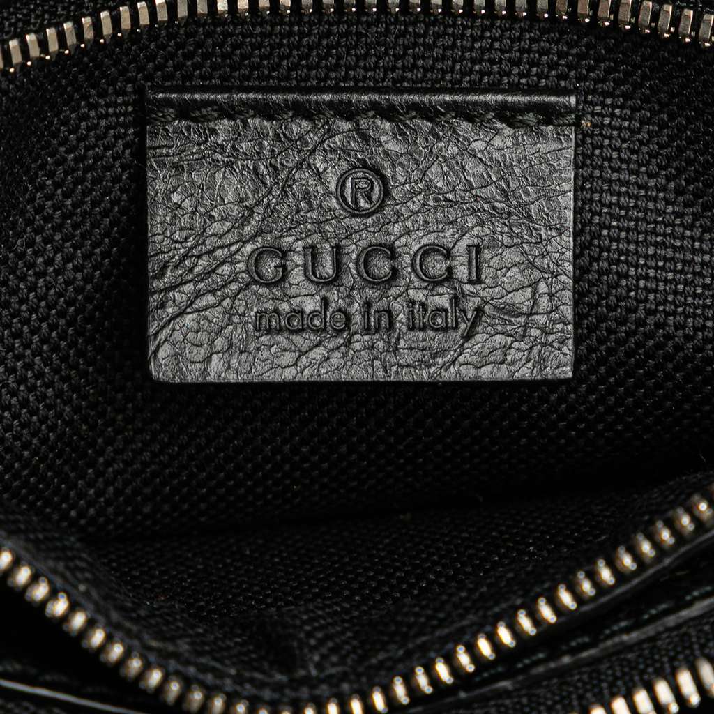 Gucci Calfskin Morpheus Double Zip Belt Bag Black Leather Good - Box View