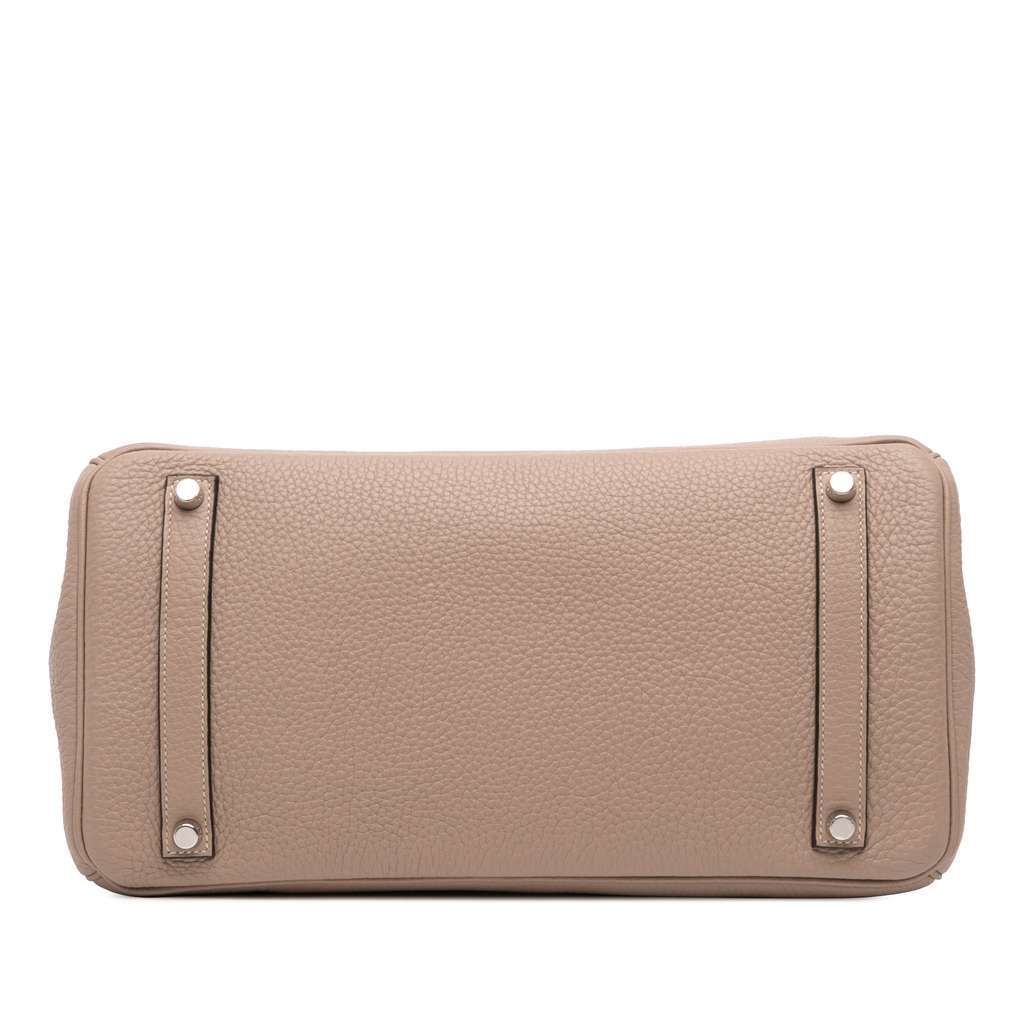 Hermès Clemence Birkin Retourne 35 Brown Leather Good condition - Inside View