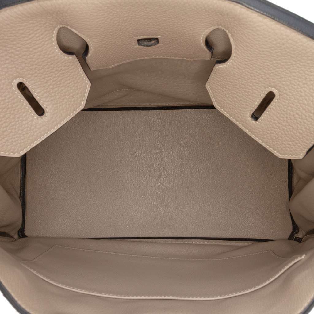 Hermès Clemence Birkin Retourne 35 Brown Leather Good condition - Model View