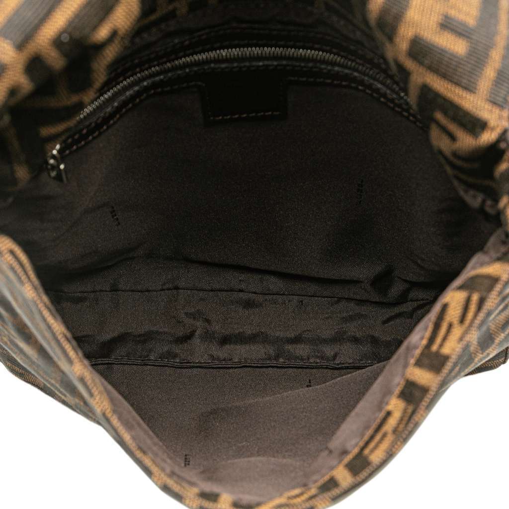 Fendi Zucca Canvas Shoulder Bag Brown Canvas Very good - Model View