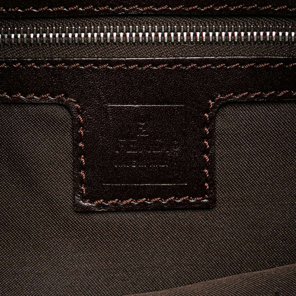 Fendi Zucca Canvas Shoulder Bag Brown Canvas Very good - Box View