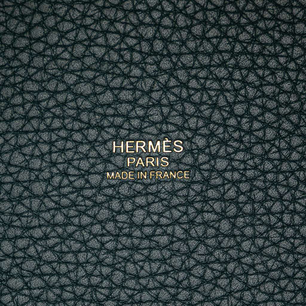Hermès Clemence Picotin Lock 18 Green Leather Good condition - Box View