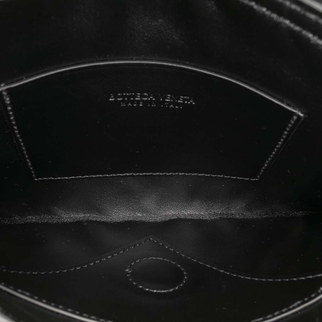 Bottega Veneta Calfskin Intrecciato Solstice Phone Pouch Black Leather Very good - Model View