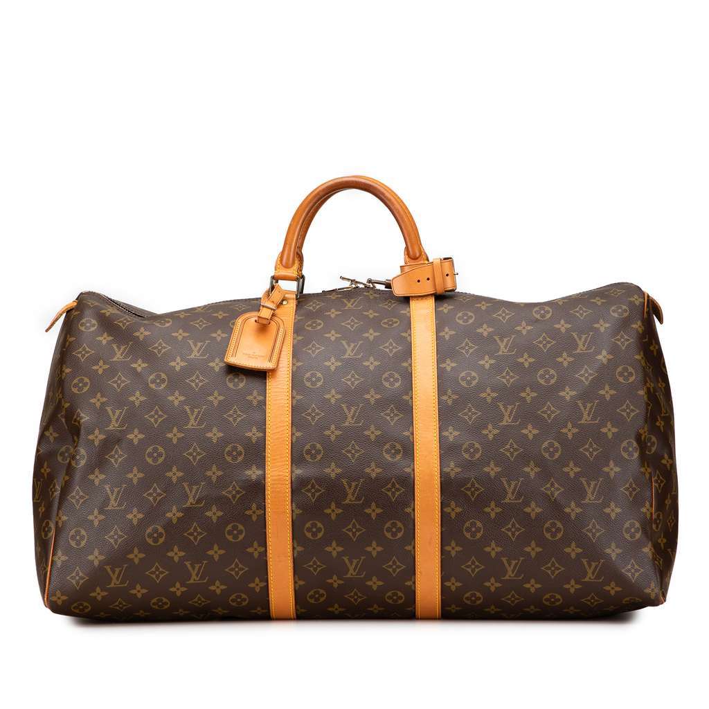 Louis Vuitton Monogram Keepall 60 Brown Fair - Front View