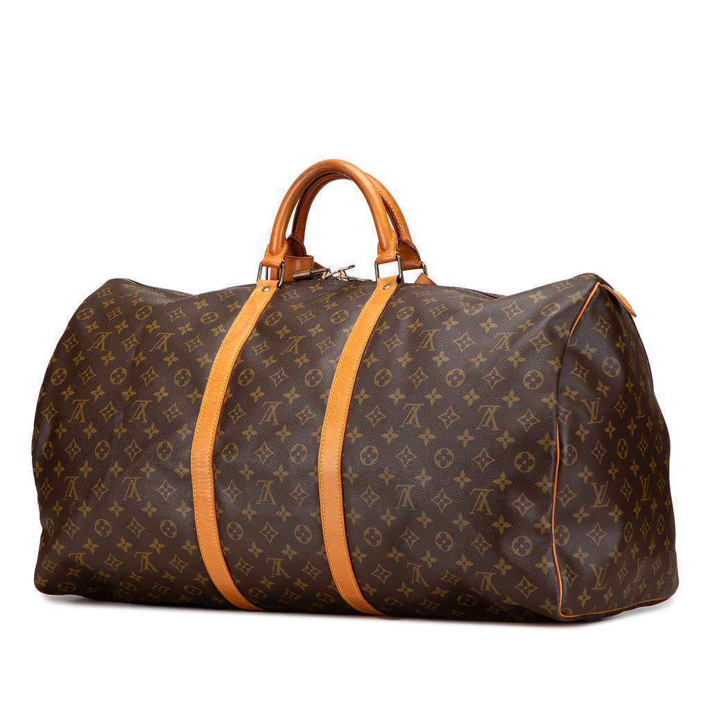 Louis Vuitton Monogram Keepall 60 Brown Fair - Inside View