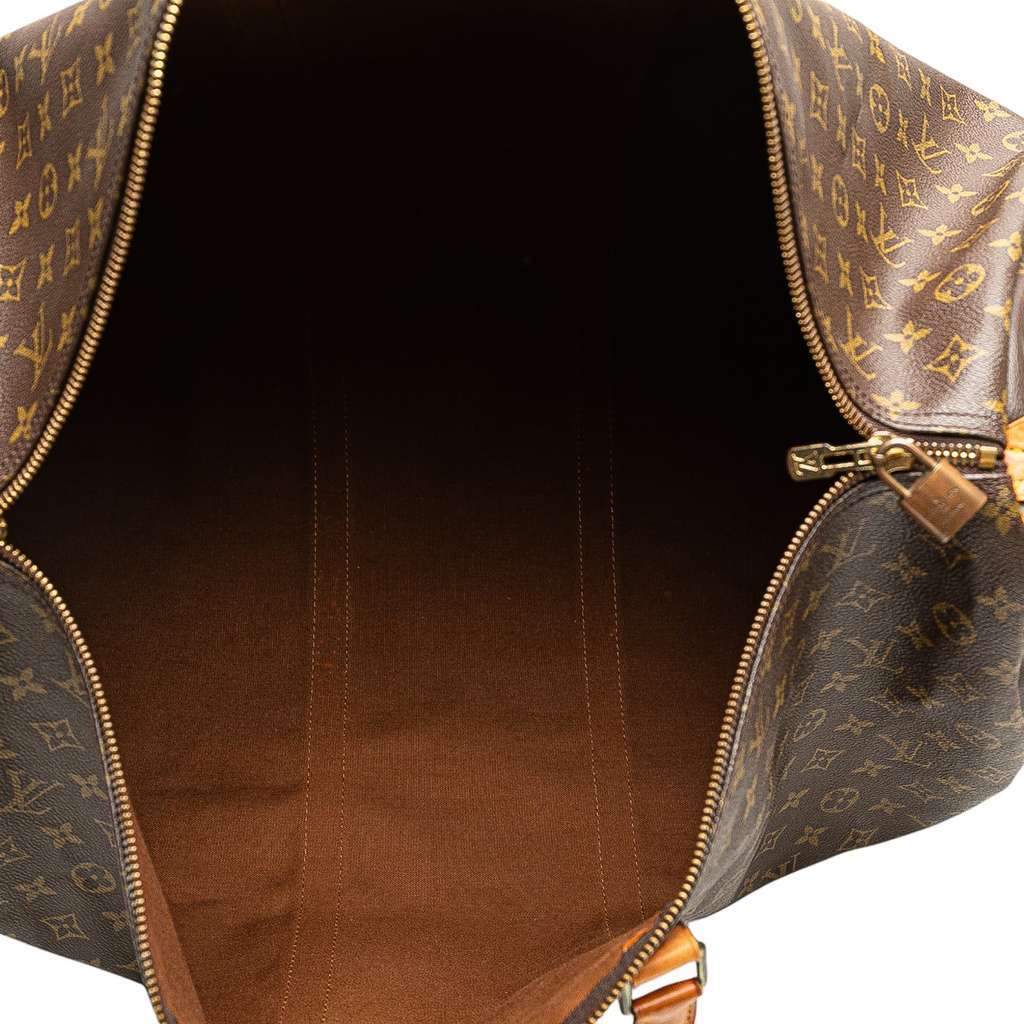 Louis Vuitton Monogram Keepall 60 Brown Fair - Model View