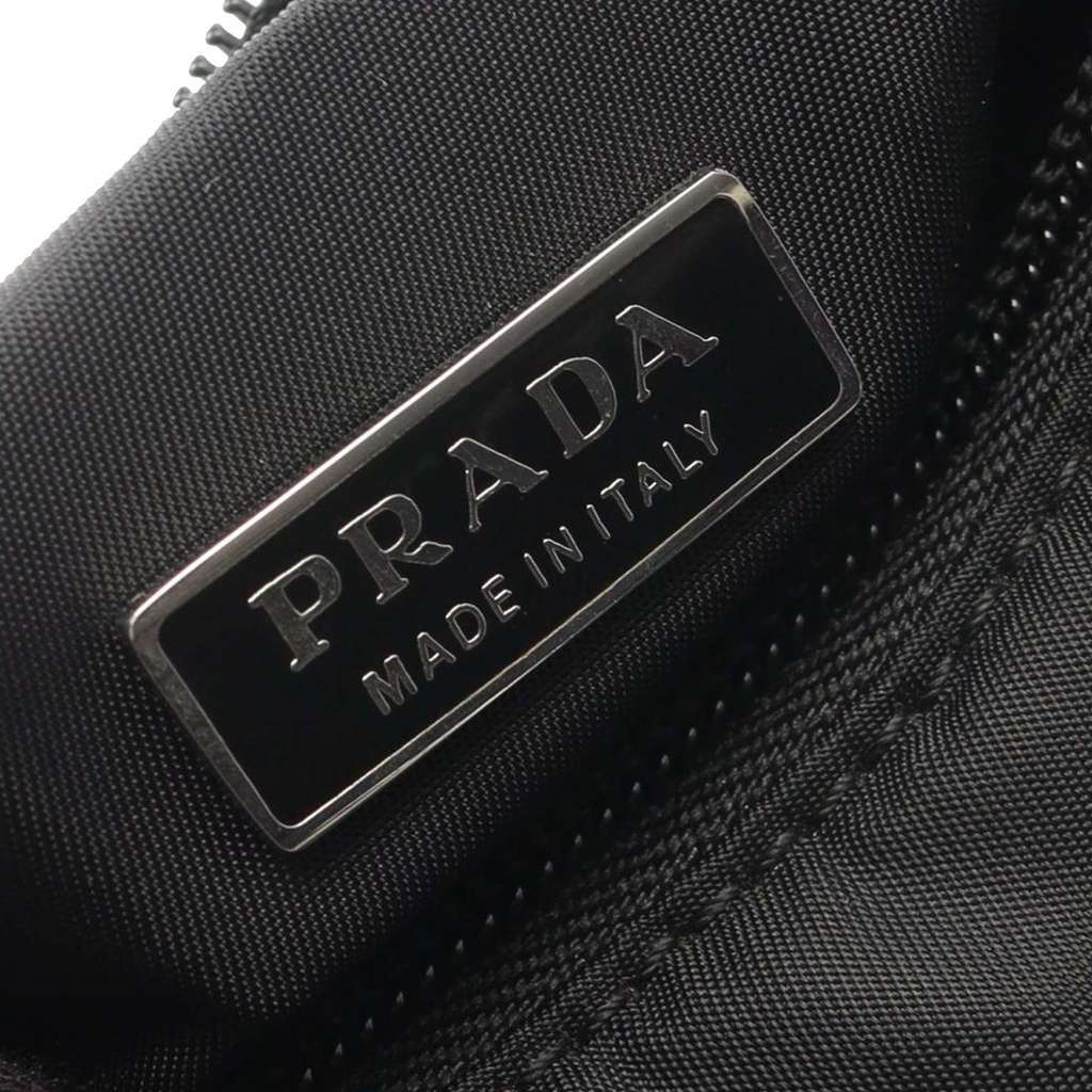 Prada Tessuto Shoulder Bag Black Good - Model View