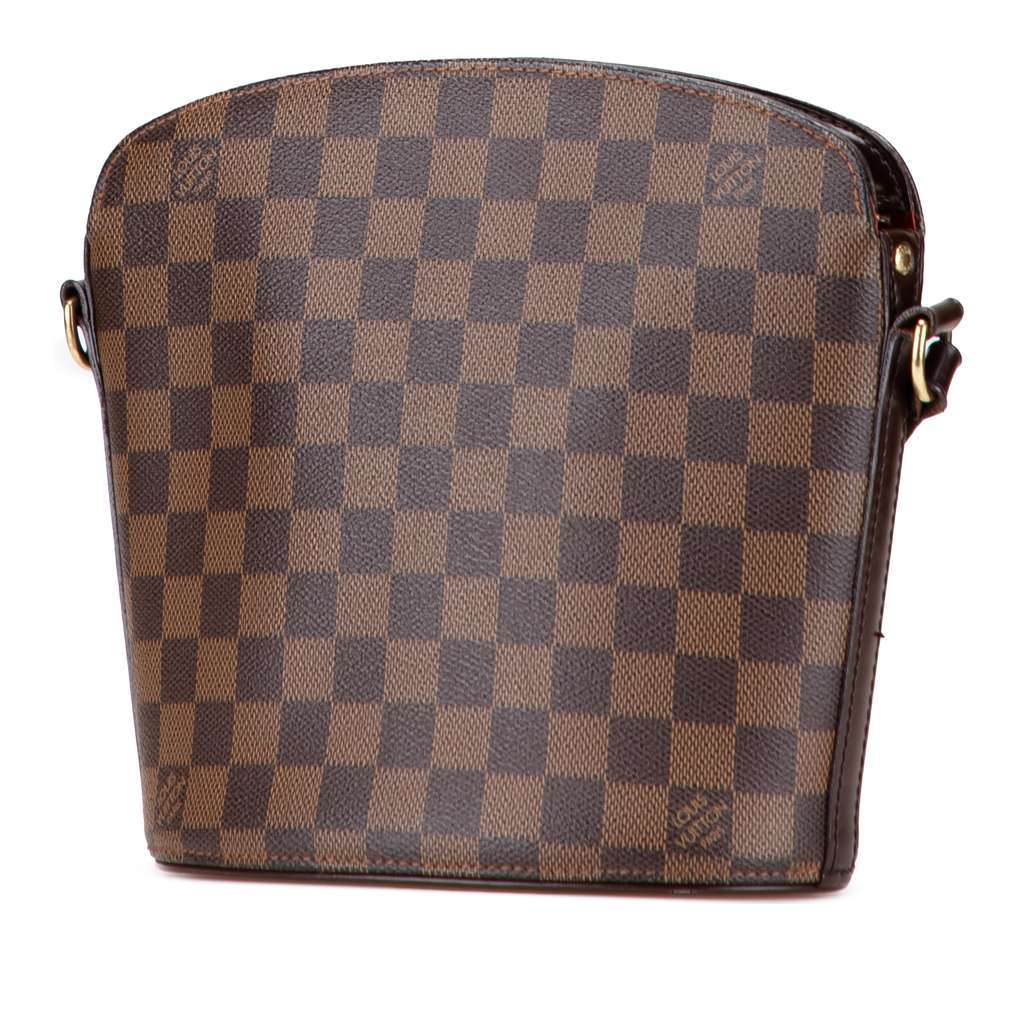 Louis Vuitton Damier Ebene Drouot Brown Very good - Back View