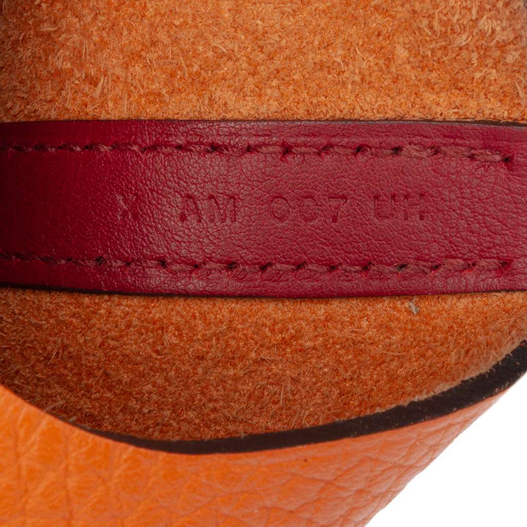 Hermès Bicolor Clemence and Swift Picotin Lock 18 Orange Leather Good condition - Box View