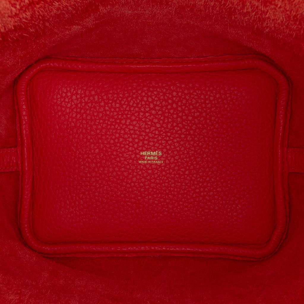 Hermès Clemence Picotin Lock 18 Red Leather Good condition - Model View