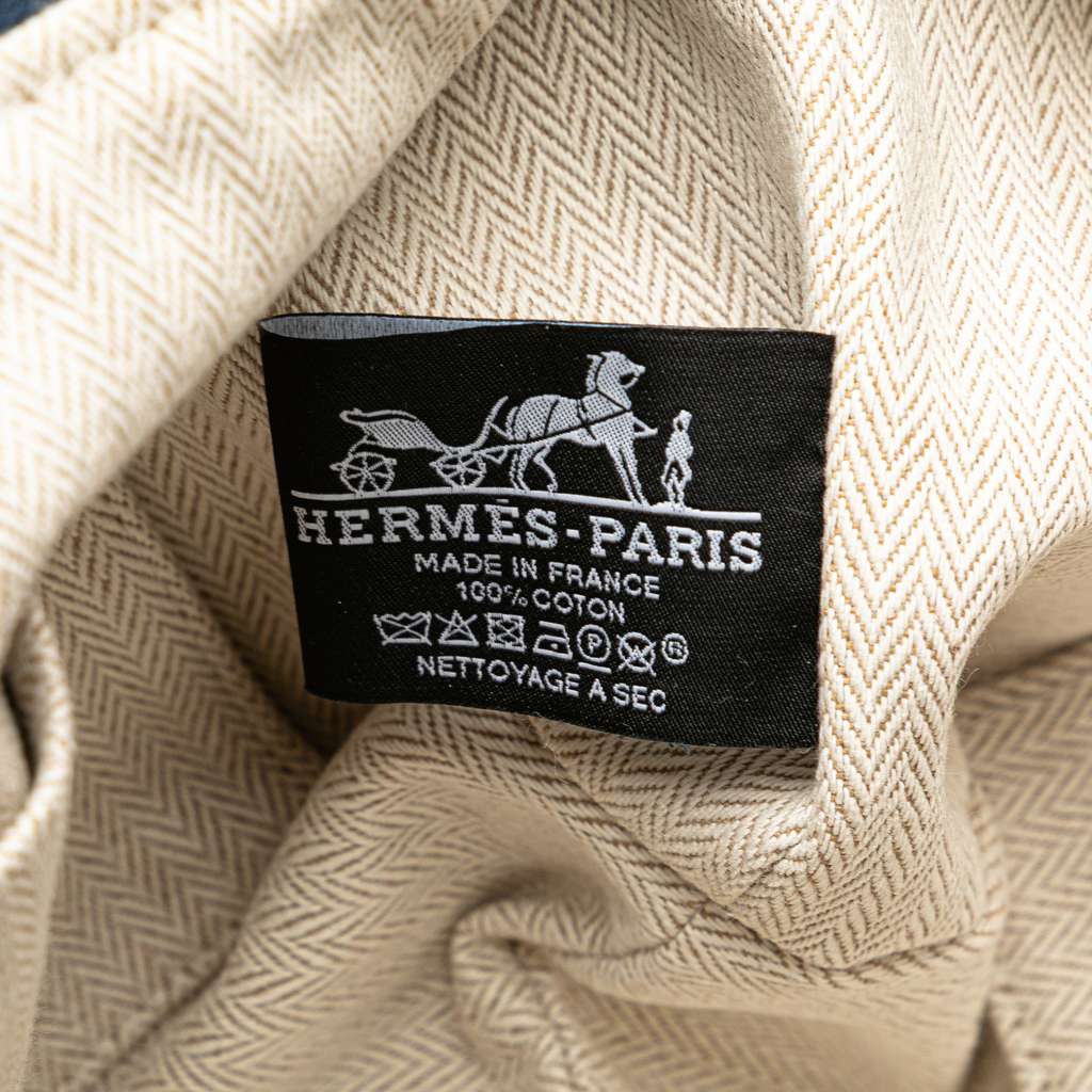 Hermès Small Canvas Bride A Brac Case Blue Canvas Good condition - Box View