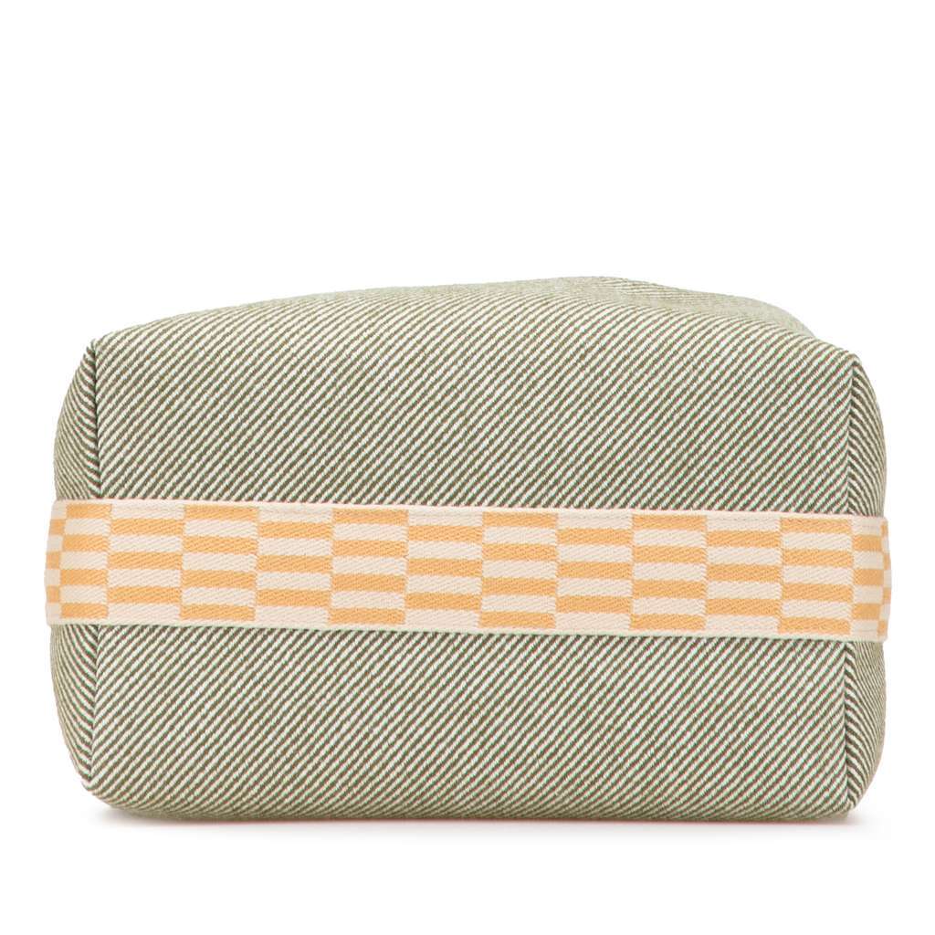 Hermès Large Wool Bride A Brac H Natte Case Green Wool Good condition - Inside View