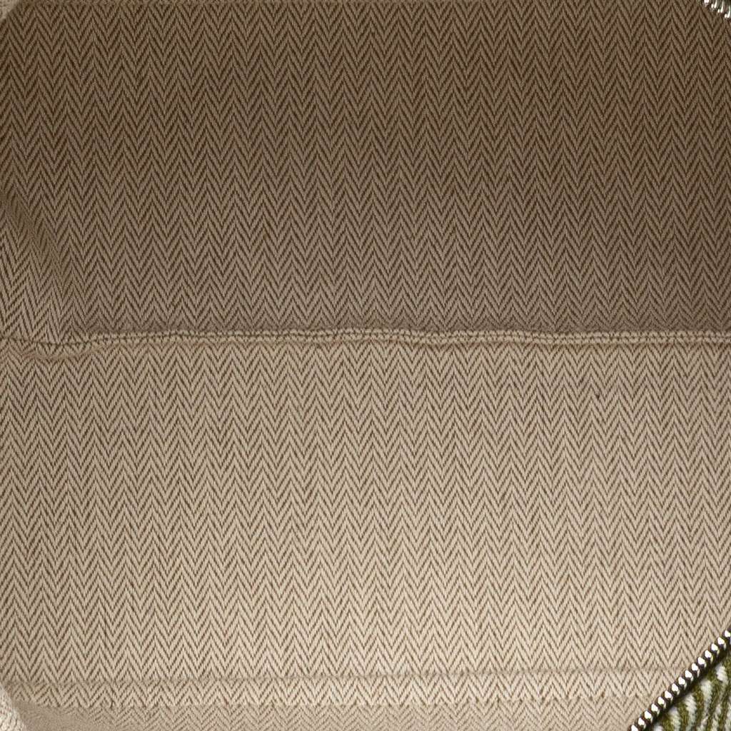 Hermès Large Wool Bride A Brac H Natte Case Green Wool Good condition - Model View